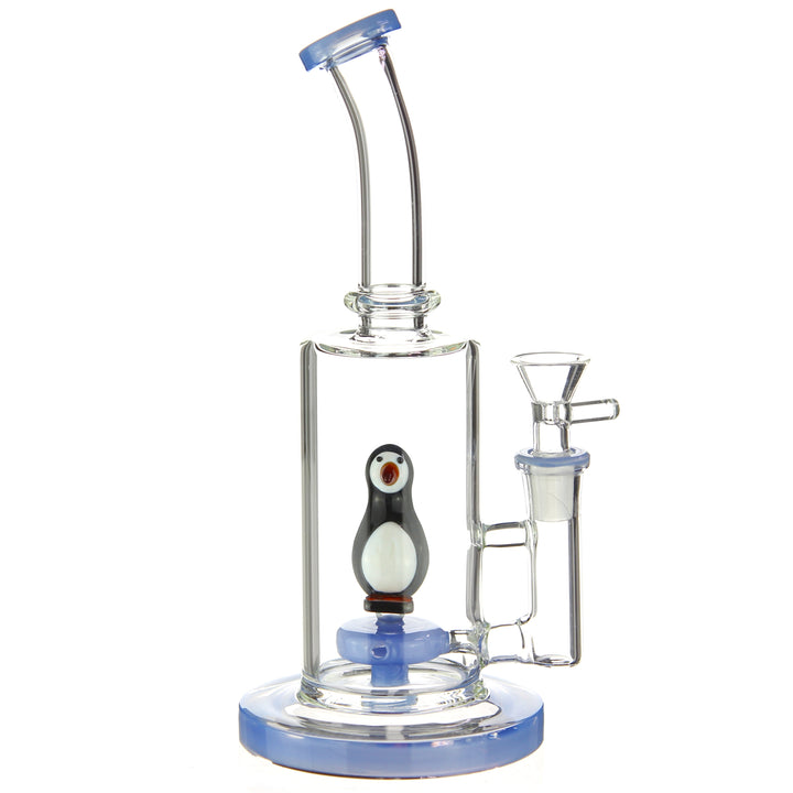 9 inches bent type hookah hand crafted penguin glass bong with accented three hole diffuser downstem percolator
9 inches bent type hookah hand crafted penguin glass bong with accented three hole diffuser downstem percolator
