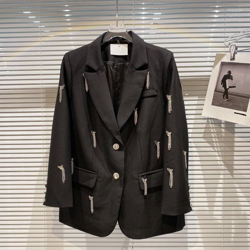 Women' Suits & Blazers 2022 Summer Butterfly Rhinestone Chain Pendant Design Thin Business Suit Tailored Tops, Black
Women' Suits & Blazers 2022 Summer Butterfly Rhinestone Chain Pendant Design Thin Business Suit Tailored Tops, Black