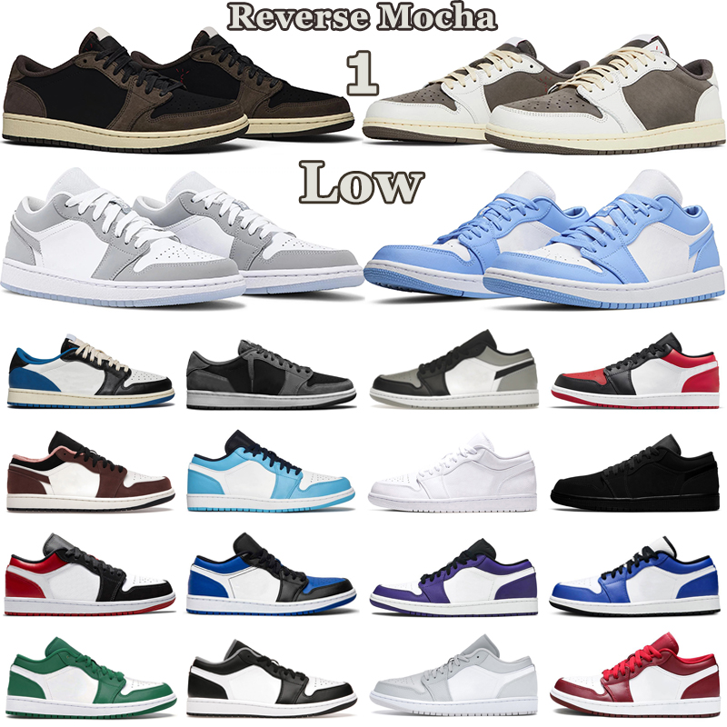 Low 1 Travis Scotts Reverse Mocha Sneakers Basketball Shoes Men Women 1s Fragment Black Phantom Shadow Wolf Grey UNC True Blue Mens Sports
Low 1 Travis Scotts Reverse Mocha Sneakers Basketball Shoes Men Women 1s Fragment Black Phantom Shadow Wolf Grey UNC True Blue Mens Sports