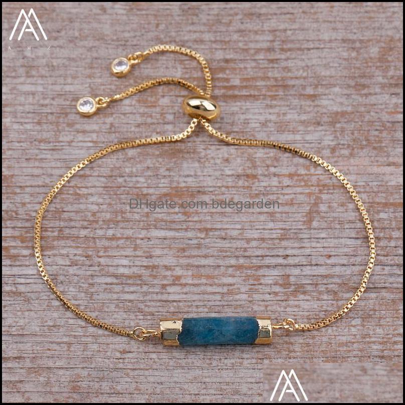 Charm Bracelets Jewelry Tube Stone Beads Gold Chains Bracelet For Women Fashion Roses Quartz Amazonite Simpl Dmg
Charm Bracelets Jewelry Tube Stone Beads Gold Chains Bracelet For Women Fashion Roses Quartz Amazonite Simpl Dmg
