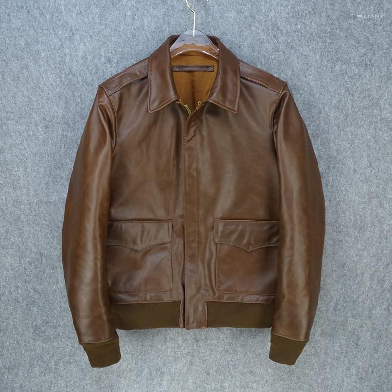 Men's Leather & Faux Sales.Brand Genuine Free Jacket.mens Classic A2 Horsehide Jacket High Quality Hard Clothes.biker, Dark brown
Men's Leather & Faux Sales.Brand Genuine Free Jacket.mens Classic A2 Horsehide Jacket High Quality Hard Clothes.biker, Dark brown