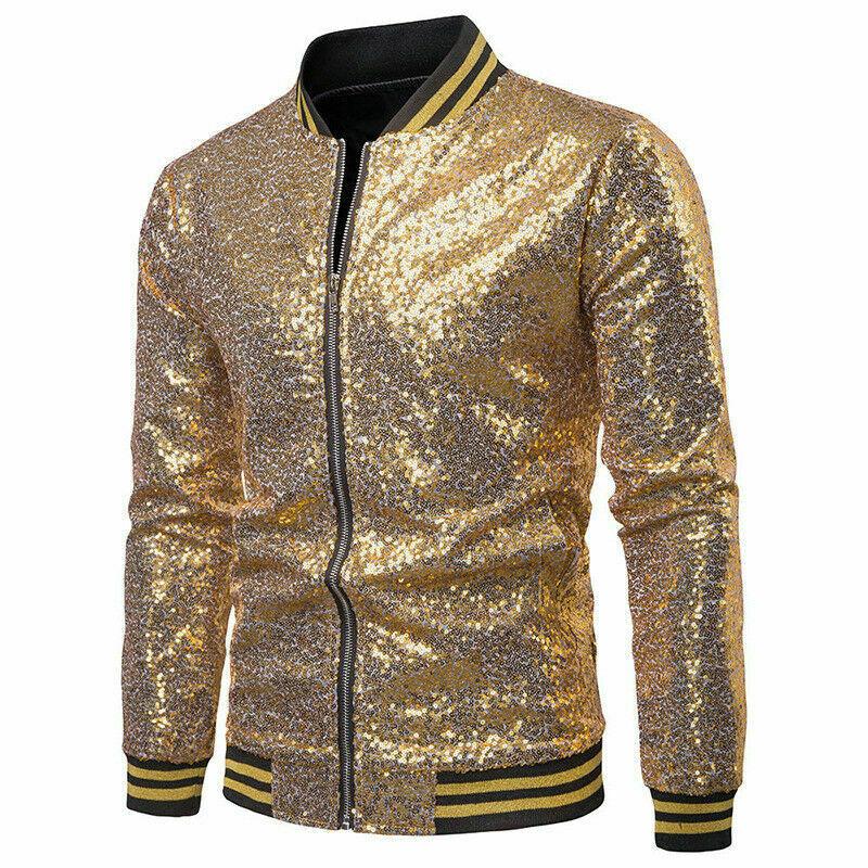 Men' Jackets Men' Gold Sequin Bling Coat Blazer Business Casual Zipper Slim Fit Jacket Formal Male Nightclub Stage ClothersMen' Men, Black
Men' Jackets Men' Gold Sequin Bling Coat Blazer Business Casual Zipper Slim Fit Jacket Formal Male Nightclub Stage ClothersMen' Men, Black