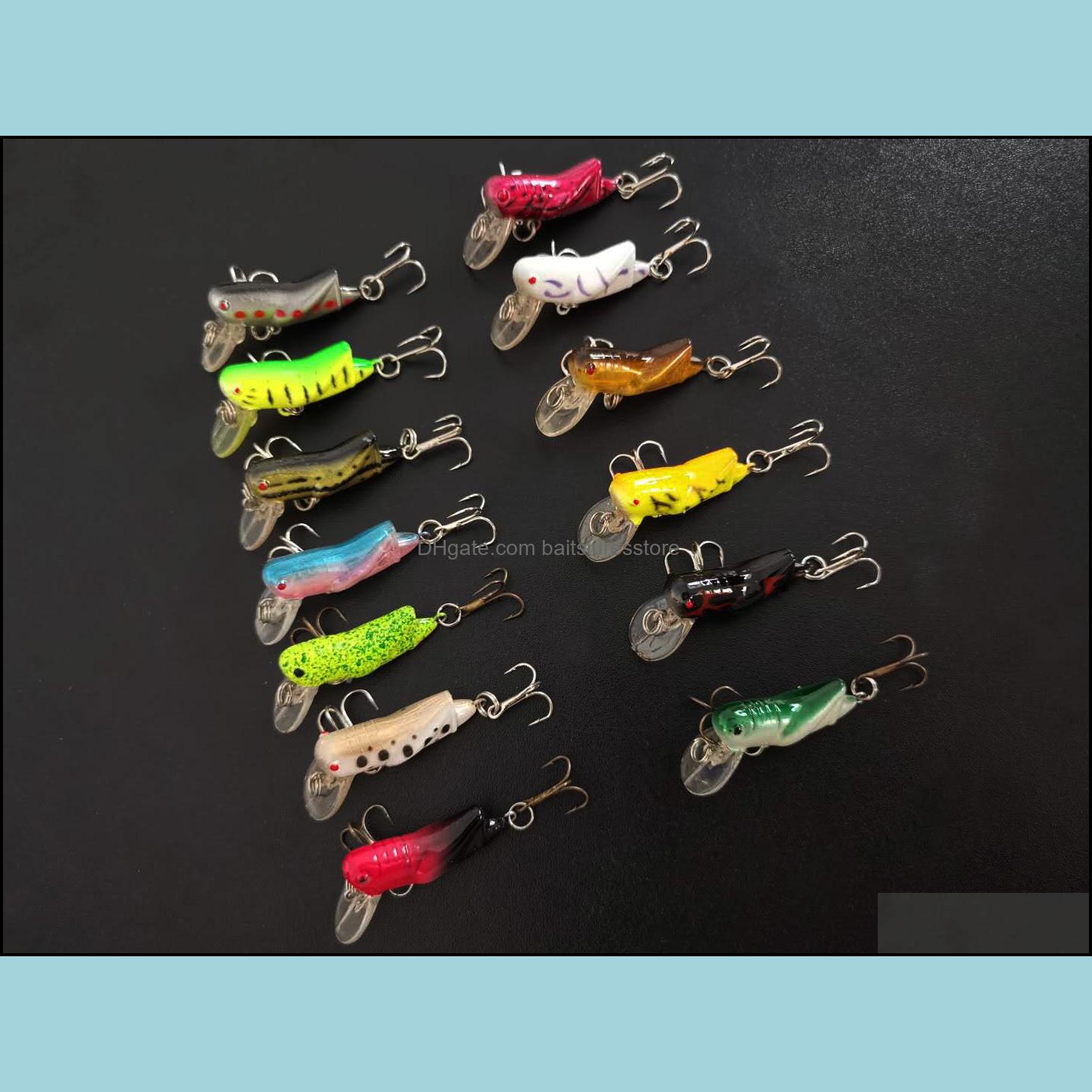 Baits Lures Fishing Sports Outdoors Wholesale Lot 30 Grasshopper Locust Bait Hooks Bass 4.1G/4.5Cm Dhx9S
Baits Lures Fishing Sports Outdoors Wholesale Lot 30 Grasshopper Locust Bait Hooks Bass 4.1G/4.5Cm Dhx9S