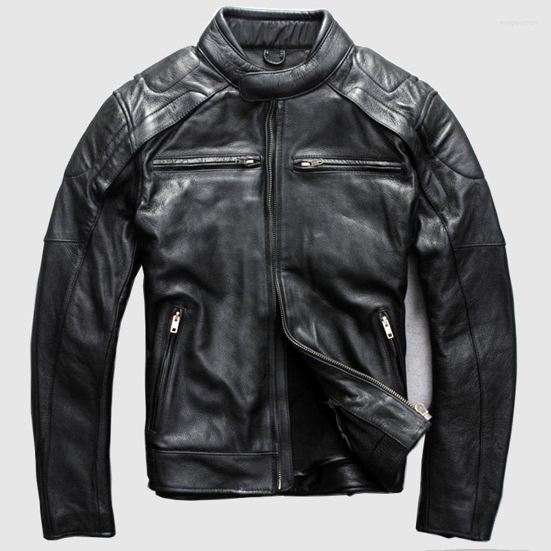 Men's Leather & Faux Vintage Brand Thick Cowskin Motorcycle Rider Soft Genuine Interlayer Coat For Male Casual Warm Black Jacket
Men's Leather & Faux Vintage Brand Thick Cowskin Motorcycle Rider Soft Genuine Interlayer Coat For Male Casual Warm Black Jacket