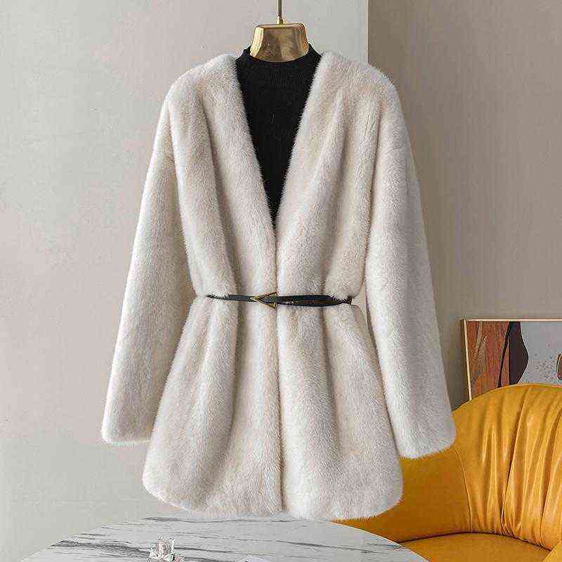 Women real mink coats female mink fur coat genuine long fur coat ladies winter clothes oversize 6xl 5xl 7xl natura fur coats T220814