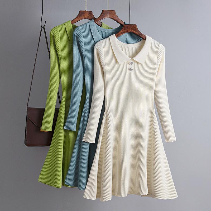 Diamond Autumn Winter Thick Sweater Dress Women A Line Peter Pan Collar Mini Female Girl Knit Short Bodycon, Blue
Diamond Autumn Winter Thick Sweater Dress Women A Line Peter Pan Collar Mini Female Girl Knit Short Bodycon, Blue