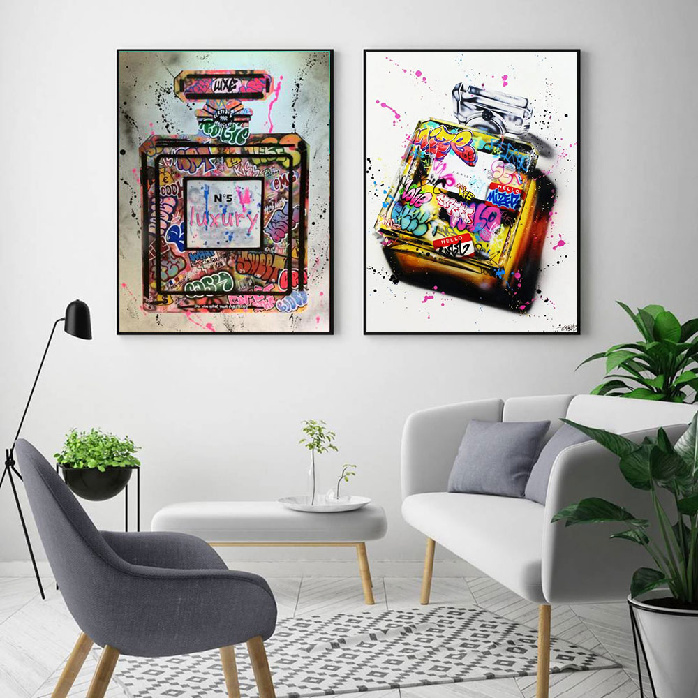 Graffiti Modern Perfume Bottle HD Prints Canvas Painting Fashion Women Wall Art Pictures For Living Room Home Decoration Posters
Graffiti Modern Perfume Bottle HD Prints Canvas Painting Fashion Women Wall Art Pictures For Living Room Home Decoration Posters