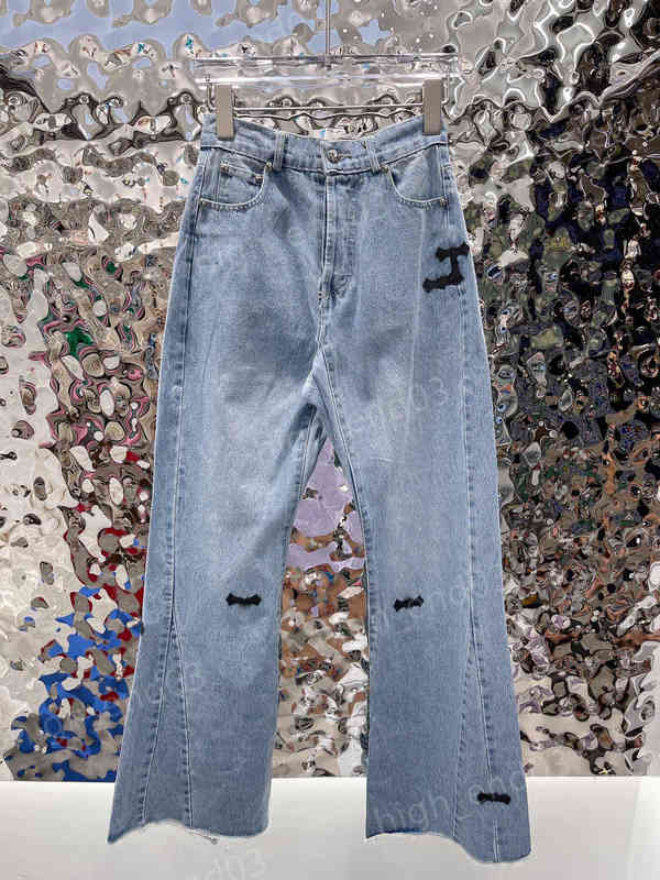 Designer Womens Printing Jeans Fashion Brand Casual Loose Wide Leg Jeans High Quality Casual Pants Luxury Women Designer Clothing
Designer Womens Printing Jeans Fashion Brand Casual Loose Wide Leg Jeans High Quality Casual Pants Luxury Women Designer Clothing