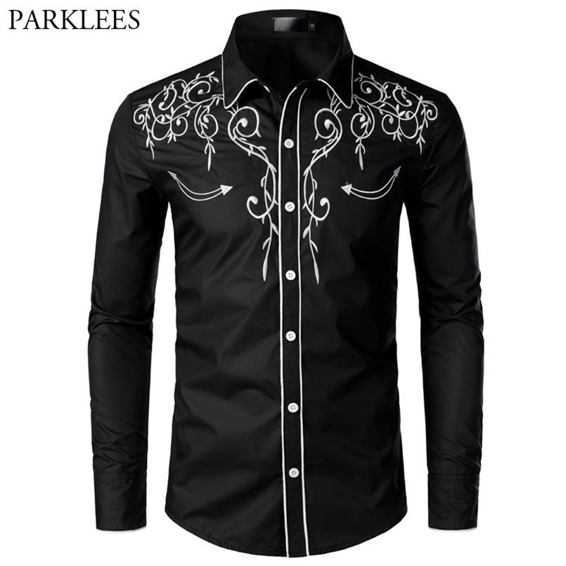 Stylish Western Cowboy Men Brand Design Embroidery Slim Fit Casual Long Sleeve s Mens Wedding Party Shirt for Male 220811, Navy
Stylish Western Cowboy Men Brand Design Embroidery Slim Fit Casual Long Sleeve s Mens Wedding Party Shirt for Male 220811, Navy