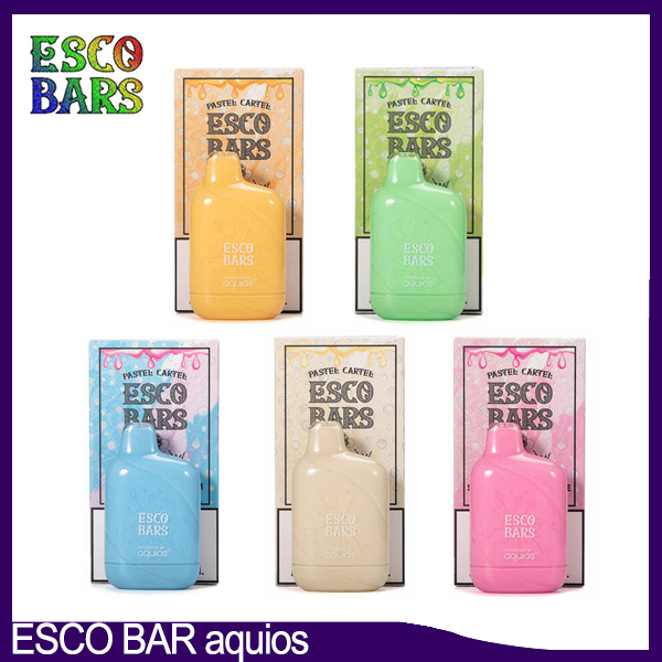 Esco Bars Aquios 6000 H2O Edition 6K Puff Disposable cigarette 5% Nic 5 colors 650mah rechargeable battery 15 capacity original quality
Esco Bars Aquios 6000 H2O Edition 6K Puff Disposable cigarette 5% Nic 5 colors 650mah rechargeable battery 15 capacity original quality