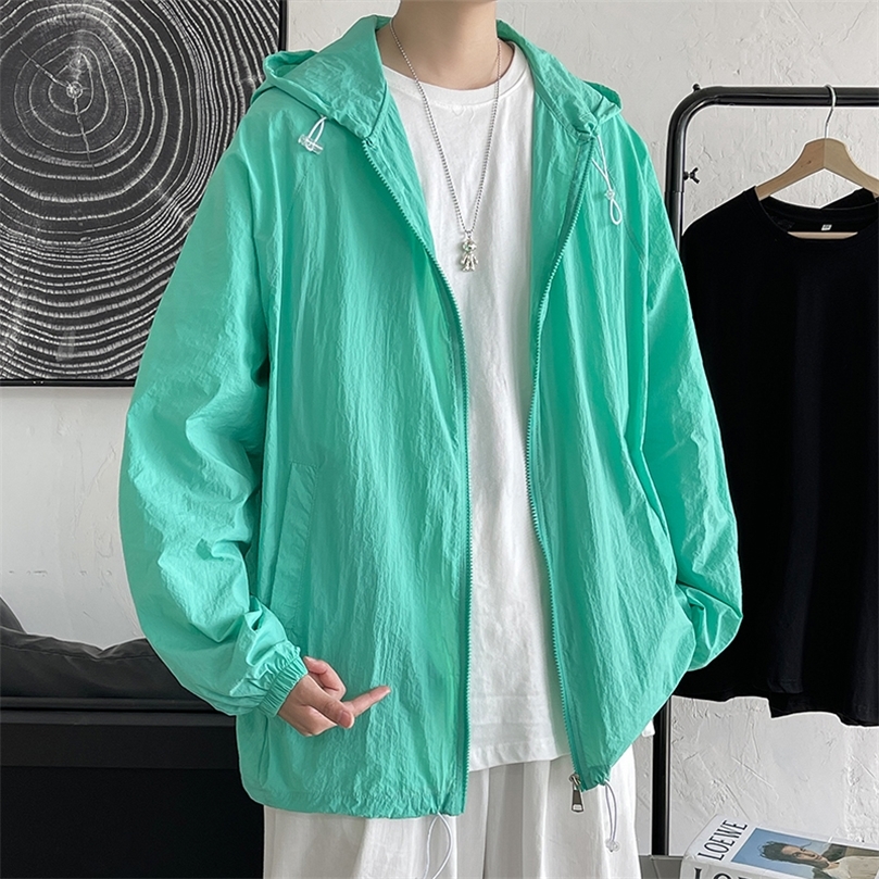 Plus Size 5XLM Summer Thin Long Sleeve Jackets Men Simple Loose Casual Sun Protection Clothing Hooded Coats Streetwear 220811, White
Plus Size 5XLM Summer Thin Long Sleeve Jackets Men Simple Loose Casual Sun Protection Clothing Hooded Coats Streetwear 220811, White