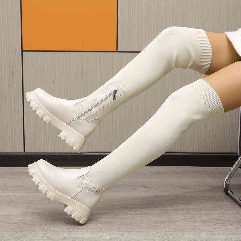 2022 New Winter Stretch Sock Boots Over the Knee Boots Women's Thick Bottom Slim High Heel Large Size Round Toe Boots Y220811, Random gift
2022 New Winter Stretch Sock Boots Over the Knee Boots Women's Thick Bottom Slim High Heel Large Size Round Toe Boots Y220811, Random gift