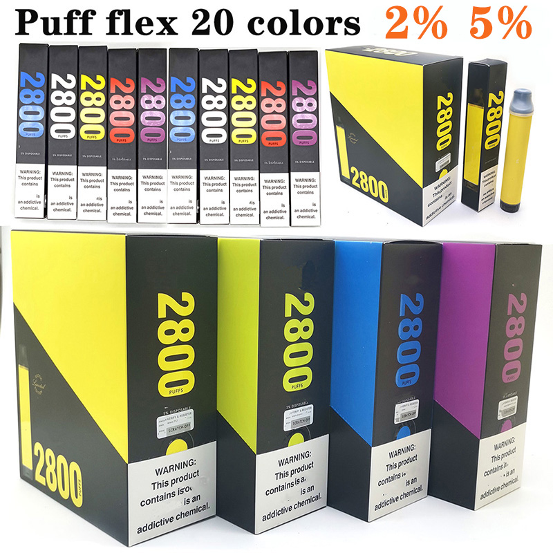 Puff Flex 2800puffs Disposable E Cigarette Vape Device With 850mAh Battery 8ml Pod Cartridge Puff 2800 Hits 23 Colors No Tariff 2% 5%
Puff Flex 2800puffs Disposable E Cigarette Vape Device With 850mAh Battery 8ml Pod Cartridge Puff 2800 Hits 23 Colors No Tariff 2% 5%