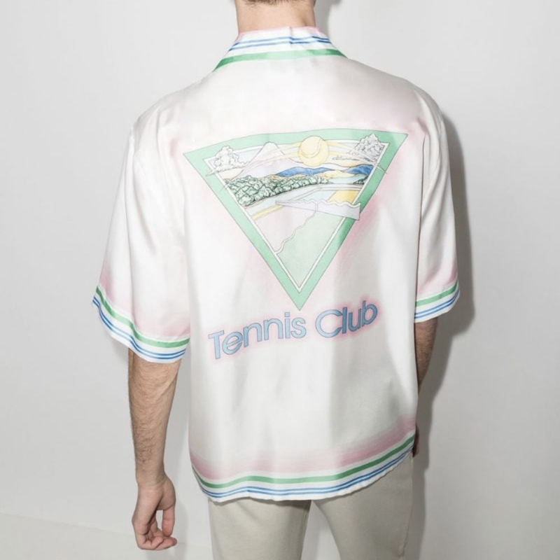 Casabblannca Tennis Club Shirts Man Women Fashion Summer Beach Vacation Tee Hawaii FZCS142, White
Casabblannca Tennis Club Shirts Man Women Fashion Summer Beach Vacation Tee Hawaii FZCS142, White