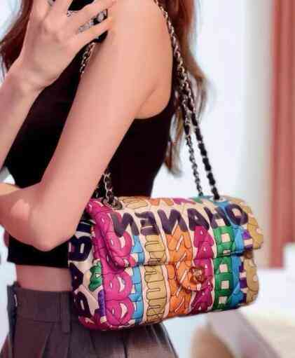 Graffiti Evening Bags Brand design woman's Letter Quilted shoulder Chain CC bag lambskin handbag vintage messenger bags caviar Leather le boy 2.55 Fl