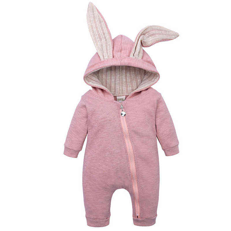 Baby Rabbit Rompers For Girls Autumn Winter Clothes Jumpsuit Halloween Costume Newborn Boys Clothing L220808