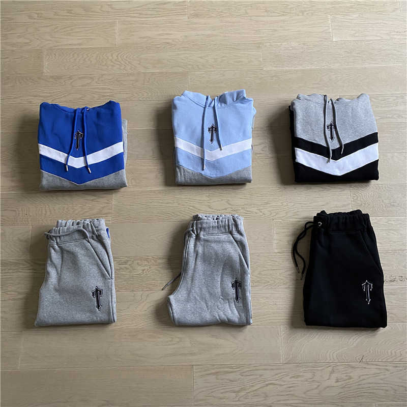 Men' Trapstar Tracksuit Hoodie Striped 2-Piece Casual Hoodie Embroidered Tracksuit Sweatshirt Pant Set, Blue suit
Men' Trapstar Tracksuit Hoodie Striped 2-Piece Casual Hoodie Embroidered Tracksuit Sweatshirt Pant Set, Blue suit