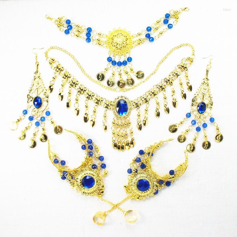 Stage Wear Dance Jewelry Belly Performances Bracelets Necklace Earrings 5pcs/6pcs Suit AccessoriesStage StageStage, Dark blue 6
Stage Wear Dance Jewelry Belly Performances Bracelets Necklace Earrings 5pcs/6pcs Suit AccessoriesStage StageStage, Dark blue 6