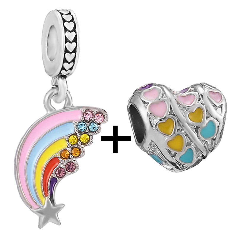 New Trendy 925 Sterling Silver Rose Gold Butterfly Charm Pendant Beads For Diy Bracelet Necklace Womens Jewelry Fashion Accessories