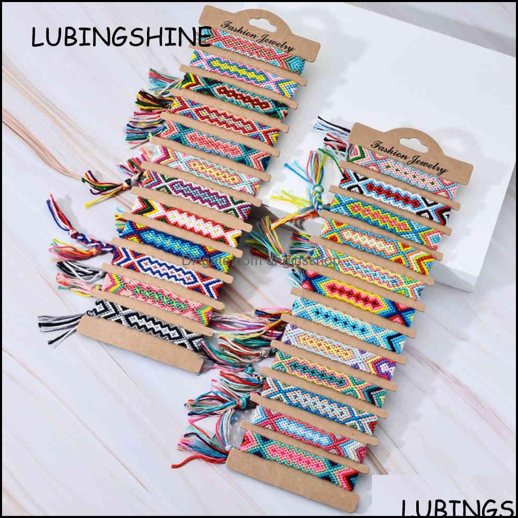 Charm Bracelets Jewelry 24Pcs/Lot Bohemian Braided Handmade Tassel Charms For Women Men Cotton Knot Rope Chain Bra Dh0Ah
Charm Bracelets Jewelry 24Pcs/Lot Bohemian Braided Handmade Tassel Charms For Women Men Cotton Knot Rope Chain Bra Dh0Ah