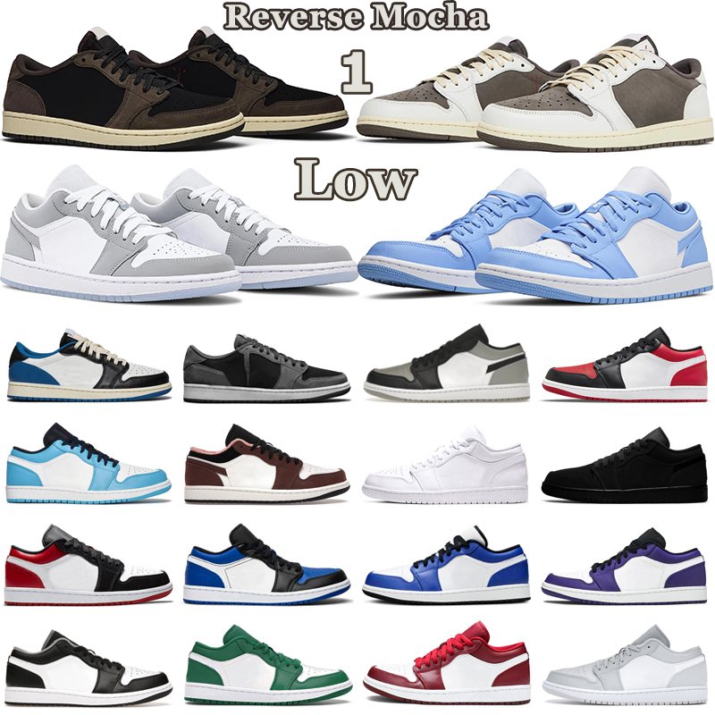 Newest 1 Low Basketball Shoes Men Women 1s Dark Reverse Mocha Fragment Black Phantom Wolf Grey UNC Mens Shadow Toe Mens Trainers Sports Sneakers
Newest 1 Low Basketball Shoes Men Women 1s Dark Reverse Mocha Fragment Black Phantom Wolf Grey UNC Mens Shadow Toe Mens Trainers Sports Sneakers