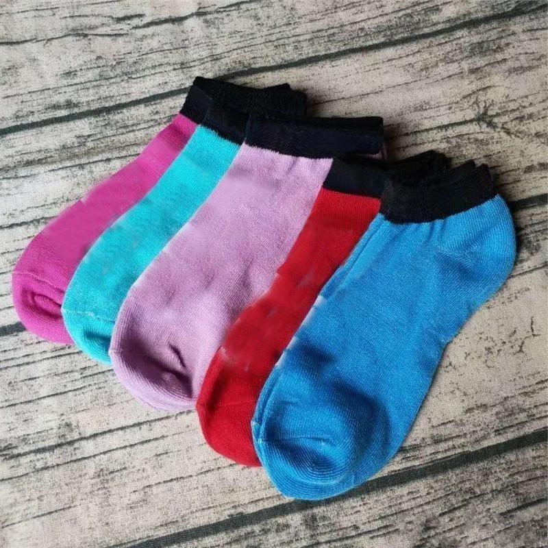 Multicolor Ankle Socks With Cardboad Tags Sports Cheerleaders Black pink Short Sock Girls Women Cotton Sports Socks Skateboard Sneaker FY7268