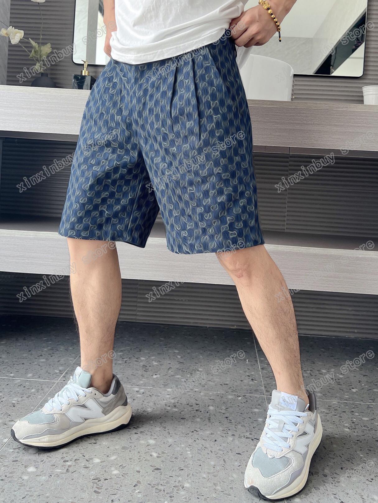 xinxinbuy Mens designer Shorts pants Jacquard denim fabric cotton Spring summer Men Webbing Pant Casual Trousers blue XS-L
xinxinbuy Mens designer Shorts pants Jacquard denim fabric cotton Spring summer Men Webbing Pant Casual Trousers blue XS-L