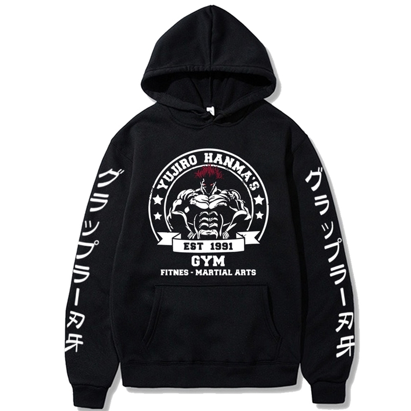Anime Funny Yujiro Baki Hanma Hoodie Sweatshirt Loog Sleeve Grappler Fighting Fighter Round Clothing Pullover Tops 220811, Pure black
Anime Funny Yujiro Baki Hanma Hoodie Sweatshirt Loog Sleeve Grappler Fighting Fighter Round Clothing Pullover Tops 220811, Pure black