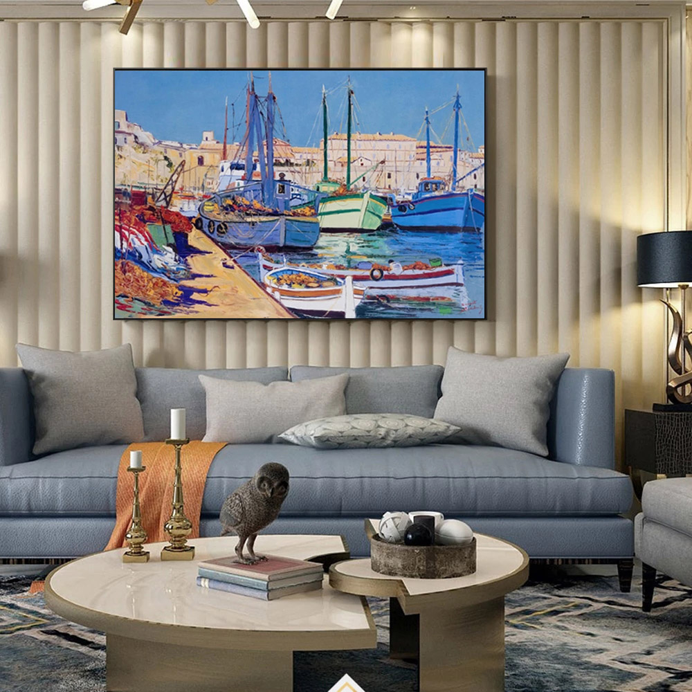 Landscape Canvas Painting Sea Sailing Boat Paint On Canvas For Home Decor Wall Art Picture Printing Office Decoration
Landscape Canvas Painting Sea Sailing Boat Paint On Canvas For Home Decor Wall Art Picture Printing Office Decoration