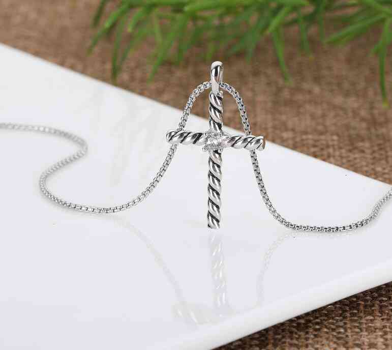 Chain Necklace Sliver Dy High Quality Diamond Necklaces Women Designer Luxury Amulet Pendants Brand Retro Classic Couple designer jewellery cjewelers