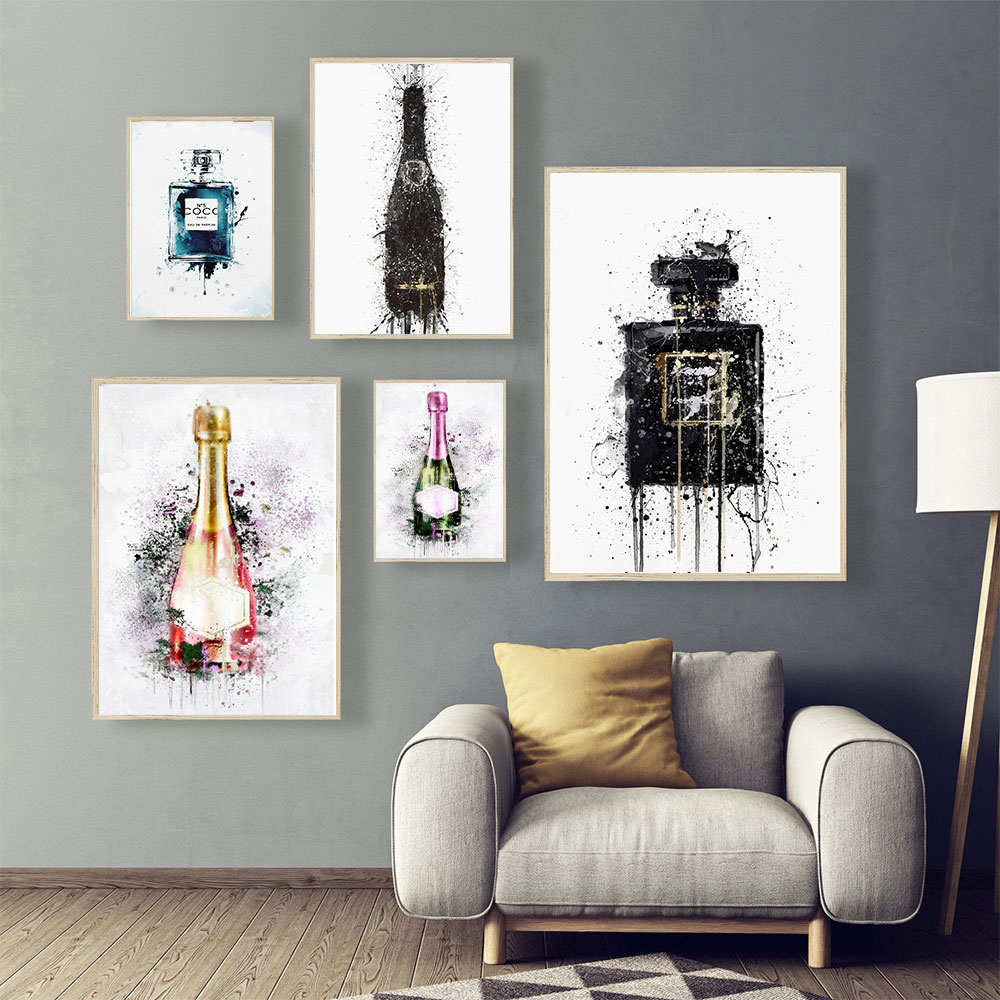 Graffiti Perfume And Champagne Bottle Painting On Canvas Poster And Prints Colourful Nordic Art Wall Pictures For Living Room
Graffiti Perfume And Champagne Bottle Painting On Canvas Poster And Prints Colourful Nordic Art Wall Pictures For Living Room