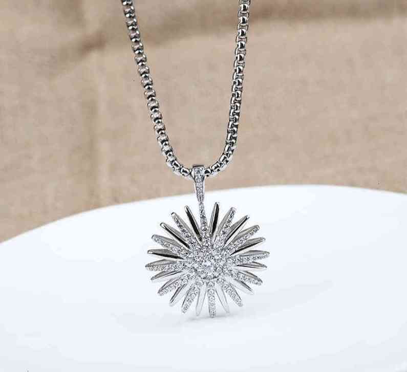 Chain Necklace Sliver Dy High Quality Diamond Necklaces Women Designer Luxury Amulet Pendants Brand Retro Classic Couple designer jewellery cjewelers