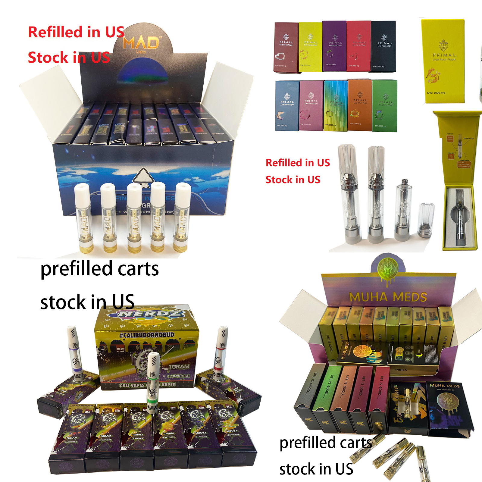 25x Refilled MAD LABS/ Primal/Muha meds/cali plug Atomizers 1.0ml Full Vape Cartridge Ceramic Coil Carts Thick Oil Vaporizer Starter Kits For E Cigarettes Ship from US
25x Refilled MAD LABS/ Primal/Muha meds/cali plug Atomizers 1.0ml Full Vape Cartridge Ceramic Coil Carts Thick Oil Vaporizer Starter Kits For E Cigarettes Ship from US
