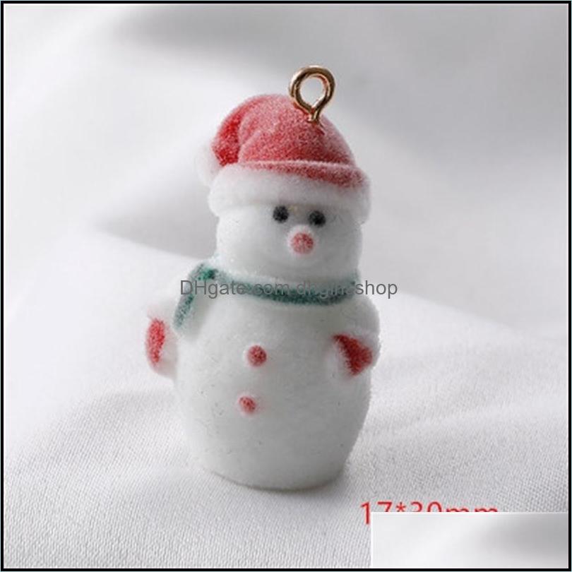 Charms Jewelry Findings Components Christmas Style 20Pcs/Lot Color Flocking Cartoon Snowman Santa Claus Shape Resin Beads Di Da
Charms Jewelry Findings Components Christmas Style 20Pcs/Lot Color Flocking Cartoon Snowman Santa Claus Shape Resin Beads Di Da