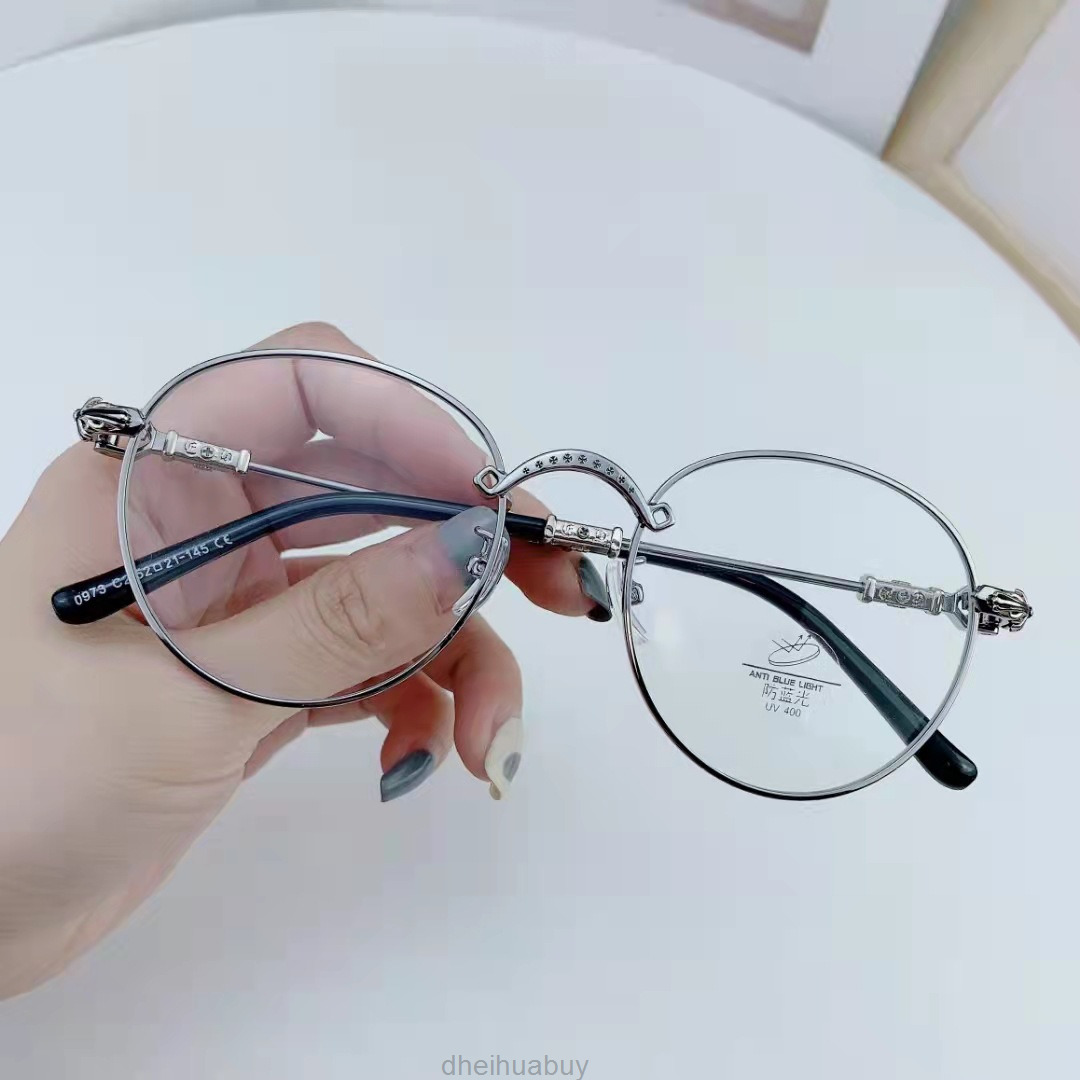Sunglasses Frames Ch Chrome New Round Spectacle Blue Light Business Men's Myopia Women's Hearts Luxury Brand Glasses NONS
Sunglasses Frames Ch Chrome New Round Spectacle Blue Light Business Men's Myopia Women's Hearts Luxury Brand Glasses NONS