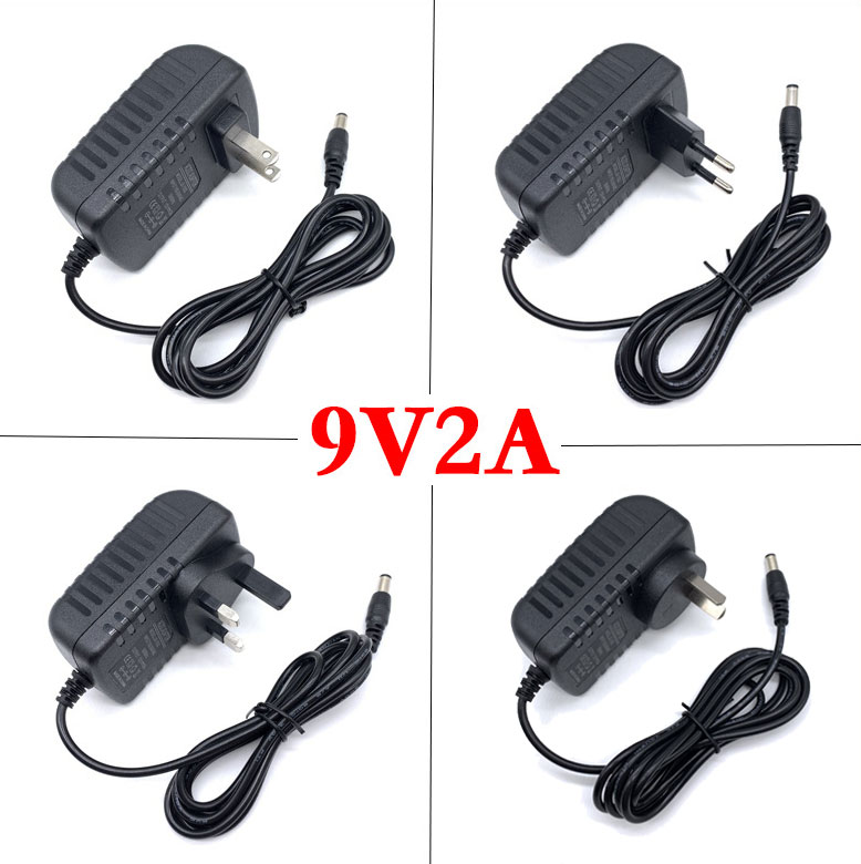 9V 2A DC/AC Power Supply ABAP Adapter 110-240V Charger Transfer Wall Adapter 5.5 X2.5mm US/UK/AU/EU LED Light 1m cable
9V 2A DC/AC Power Supply ABAP Adapter 110-240V Charger Transfer Wall Adapter 5.5 X2.5mm US/UK/AU/EU LED Light 1m cable