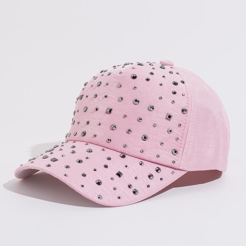 Visors Diamond-encrusted Rhinestone Baseball Cap With Curved Brim Summer Sunshade And Sun Block Casual Versatile Women's CapVisors, White
Visors Diamond-encrusted Rhinestone Baseball Cap With Curved Brim Summer Sunshade And Sun Block Casual Versatile Women's CapVisors, White