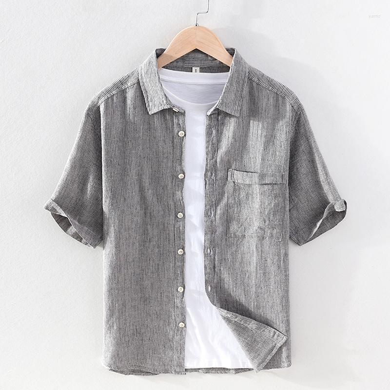 Suehaiwe's Brand Italy Style Short-sleevd Stripe Linen Shirt Men Casual Comfortable Fashion Shirts For Camisa Chemise Tops Men's, Blue
Suehaiwe's Brand Italy Style Short-sleevd Stripe Linen Shirt Men Casual Comfortable Fashion Shirts For Camisa Chemise Tops Men's, Blue