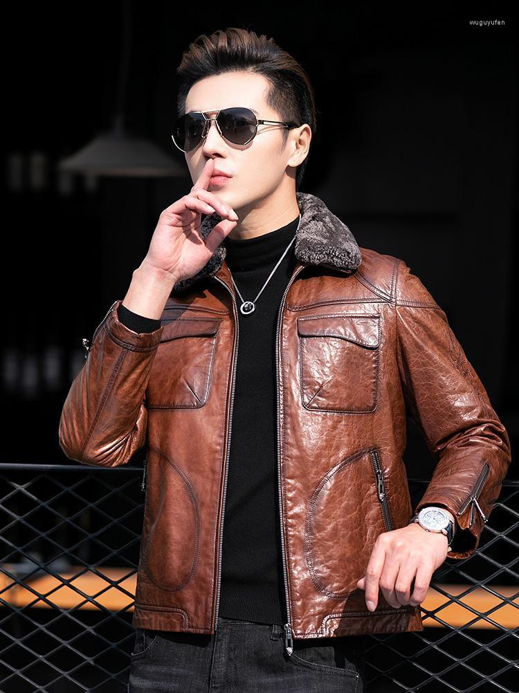 Men's Leather & Faux Genuine Clothes Mens Vintage Winter Fashion Bikers Jacket Down Coat, Red-brown
Men's Leather & Faux Genuine Clothes Mens Vintage Winter Fashion Bikers Jacket Down Coat, Red-brown