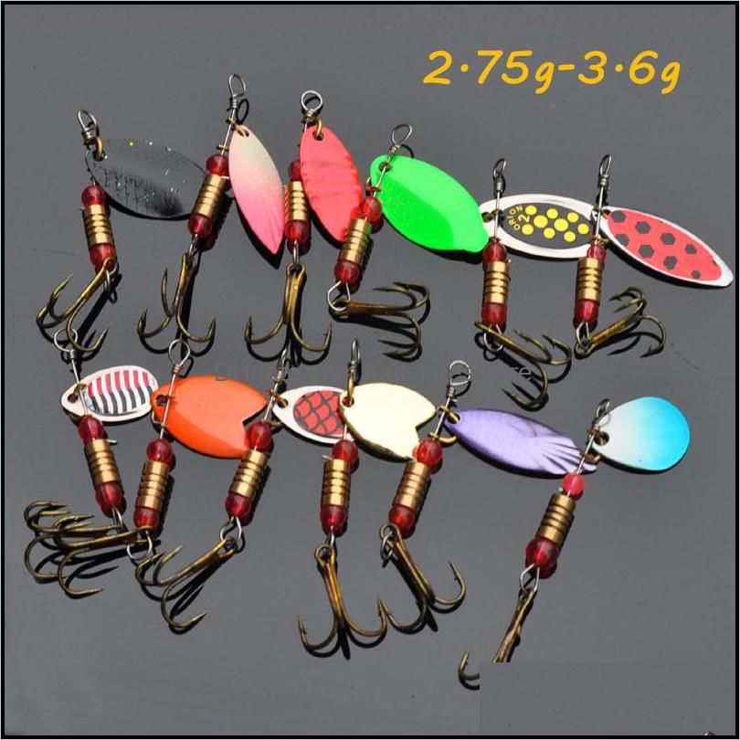 Baits Lures Fishing Sports Outdoors 1Pc Spinner Metal 10 Models Mixed 6Cm 2.75G-3.6G 8 Hooks Pesca T Dhhll
Baits Lures Fishing Sports Outdoors 1Pc Spinner Metal 10 Models Mixed 6Cm 2.75G-3.6G 8 Hooks Pesca T Dhhll