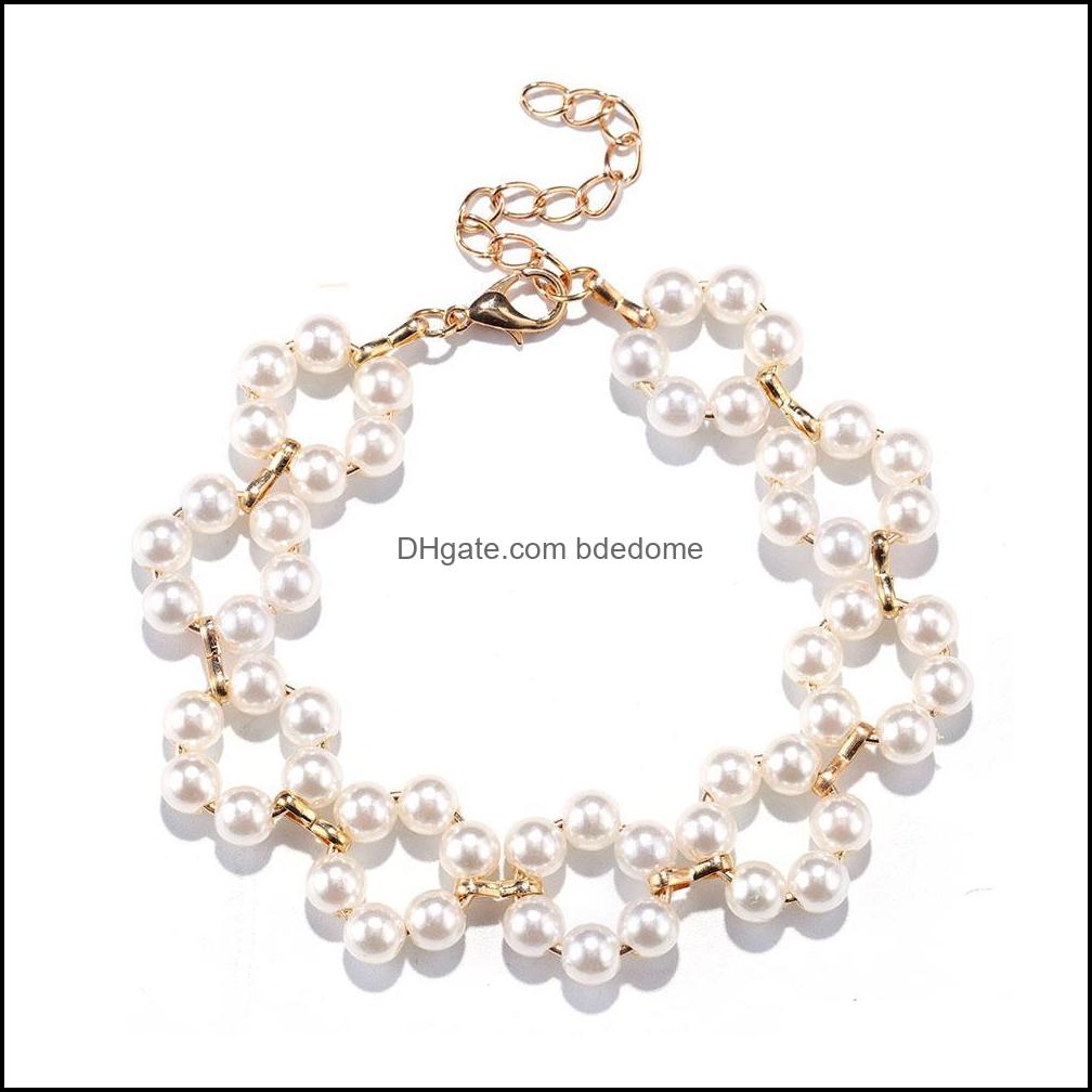 Link Chain Bracelets Jewelry Mti-Layered Pearl Bracelet Natural Freshwater Oval Twisted Fashion Women Bangle Gift Charm Bra Dhs7K
Link Chain Bracelets Jewelry Mti-Layered Pearl Bracelet Natural Freshwater Oval Twisted Fashion Women Bangle Gift Charm Bra Dhs7K
