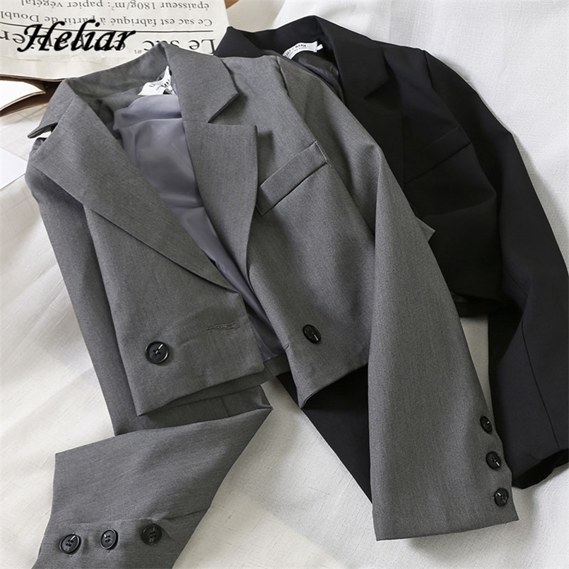 Women' Jackets Heliar Long Sleeve Japan Vintage JK With Buttons Cropped Jackets For Women Autumn Suits 220811, Grey skirts
Women' Jackets Heliar Long Sleeve Japan Vintage JK With Buttons Cropped Jackets For Women Autumn Suits 220811, Grey skirts