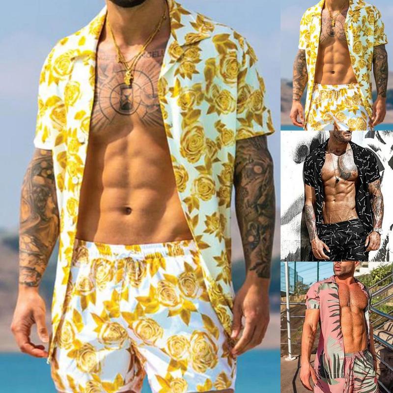 Men's Tracksuits Men's Suit Short Sleeve Hawaiian Shirt And Shorts Summer Casual Floral Beach Two-piece 2022Men's Men'sMen's, Pink
Men's Tracksuits Men's Suit Short Sleeve Hawaiian Shirt And Shorts Summer Casual Floral Beach Two-piece 2022Men's Men'sMen's, Pink
