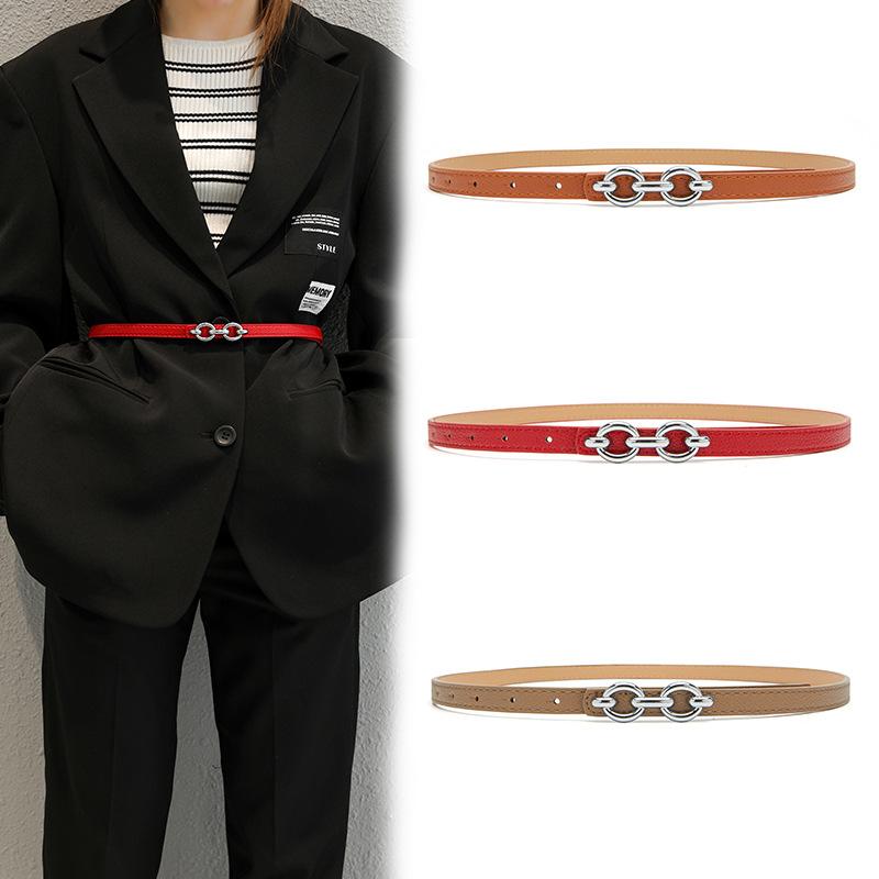 Belts Thin PU Leather Belt Buckle For Women Genuine Leisure Fashion Luxurious Pants Chain Waistband 2022Belts, Red
Belts Thin PU Leather Belt Buckle For Women Genuine Leisure Fashion Luxurious Pants Chain Waistband 2022Belts, Red