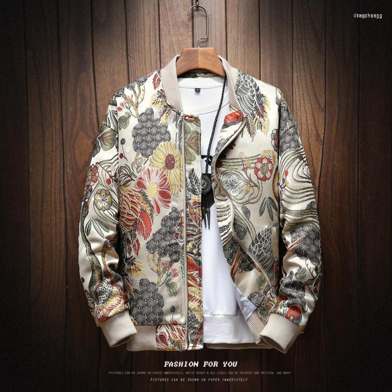 Men's Jackets BANNAJI Mens Jacket Embroidery Autumn Spring Men Baseball Casual Fashion Hip Hop Street Outwear Floral Coat Male, Gray
Men's Jackets BANNAJI Mens Jacket Embroidery Autumn Spring Men Baseball Casual Fashion Hip Hop Street Outwear Floral Coat Male, Gray