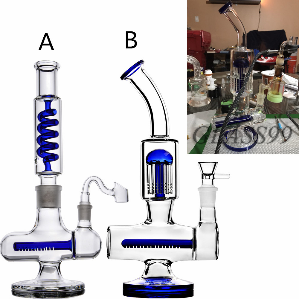 Thick Recycler Glass Hookahs Freezable Coil Condenser Water Pipe Arm Tree Perc Cyclone Bongs Blue Green Spiral Oil Rig Bubbler Tornado Smoking Shisha
Thick Recycler Glass Hookahs Freezable Coil Condenser Water Pipe Arm Tree Perc Cyclone Bongs Blue Green Spiral Oil Rig Bubbler Tornado Smoking Shisha