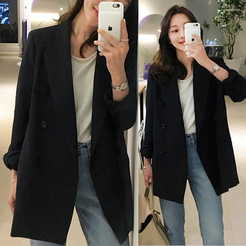 Women' Suits & Blazers Blazer Jacket Women Fashion Long Sleeve Ladies Early Spring Female Leisure Coat Black 2022 Wide Thick Career, Chiffon black
Women' Suits & Blazers Blazer Jacket Women Fashion Long Sleeve Ladies Early Spring Female Leisure Coat Black 2022 Wide Thick Career, Chiffon black