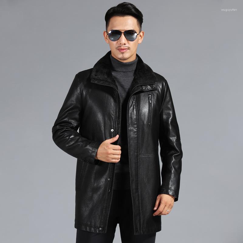 Men's Leather & Faux Sheep Man Fur One More Long Coat Lamb Mao Haining Add Wool In Winter, See chart
Men's Leather & Faux Sheep Man Fur One More Long Coat Lamb Mao Haining Add Wool In Winter, See chart