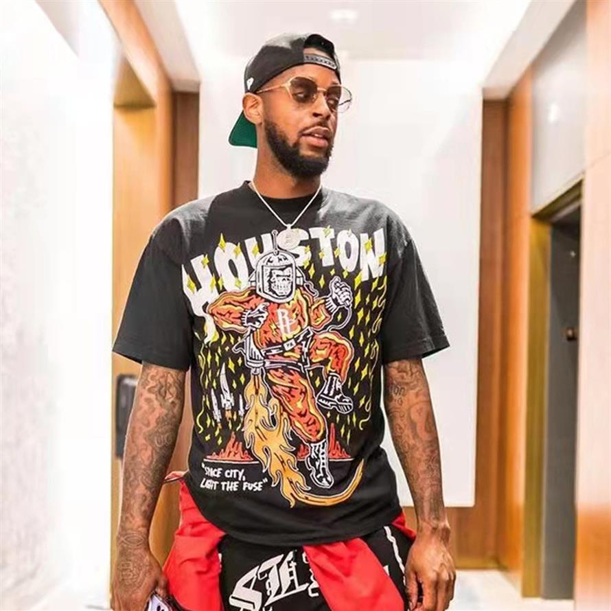 Hip Hop Rocket Warren Oversized Mens Womens Designers T-Shirts Loose Tees Basketball Lotas Man Durant Casual Shirt Shorts Sleeve265q, Beige
Hip Hop Rocket Warren Oversized Mens Womens Designers T-Shirts Loose Tees Basketball Lotas Man Durant Casual Shirt Shorts Sleeve265q, Beige
