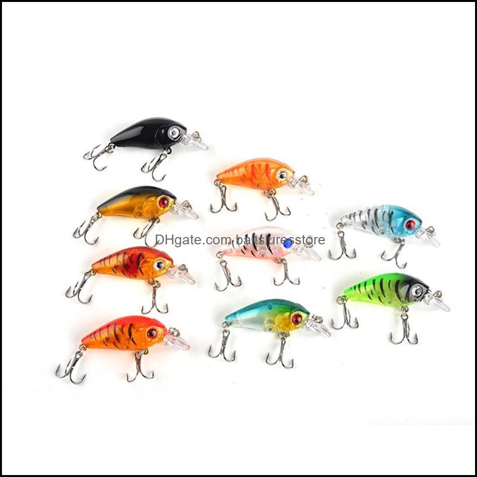 Baits Lures Fishing Sports Outdoors 4.5Cm 4G Mini Transparent Plastic Bait Minnow Crankbaits 3D Eye Artificial Lure Dhuk4
Baits Lures Fishing Sports Outdoors 4.5Cm 4G Mini Transparent Plastic Bait Minnow Crankbaits 3D Eye Artificial Lure Dhuk4